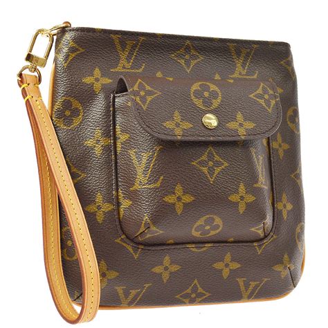 monogram pouch louis vuitton|louis vuitton monogram wristlet.